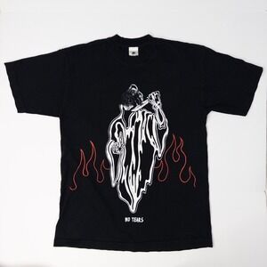 Warren Lotas No Tears T-Shirt Mens Size M Grim Reaper Graphic‎ Print Black